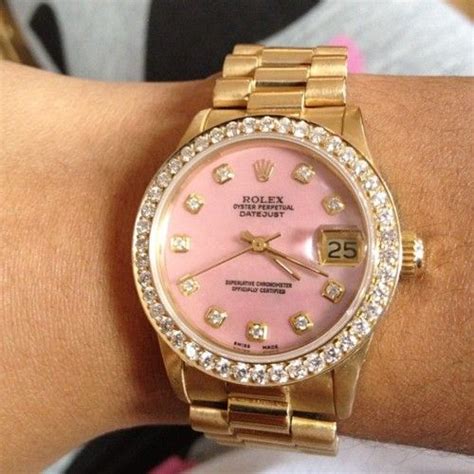 gold pink face rolex|rolex pink face for sale.